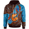 Australia Custom Hoodie - Aboriginal Mother And Son Platypus Art Land And River Concept Hoodie