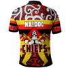 Waikato Chiefs Rugby Polo Shirt -  Chiefs With Maori Pattern Naidoc Week ''Get Up, Stand Up, Show Up'' Polo Shirt