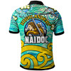 Otago Highlanders Rugby Polo Shirt - Custom Naidoc Week Otago Highlanders Warrior with Aboriginal Inspired "Get up! Stand up! Show up!" Polo Shirt