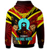 Australia Naidoc Week Hoodie - Custom Naidoc with Torres Strait Island Aboriginal Inspired FootPrint "Get up!, Stand up! Show up!" Hoodie