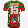 Australia South Sydney Rabbitohs Custom T-Shirt - 100% South Personalised Player And Number Indigenous T-Shirt