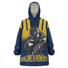 Otago Highlanders Rugby Snug Hoodie - Custom Otago Highlanders Warrior Oodie Blanket