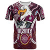 Australia Manly Custom T-shirt - Super Manly With Indigenous Culture T-Shirt
