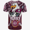 Australia Manly Custom T-shirt - Super Manly With Indigenous Culture T-Shirt