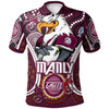 Australia Manly Custom Polo Shirt - Super Manly With Indigenous Culture Polo Shirt