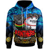 Penrith Panthers Hoodie - Custom Penrith Panthers Champions with Aboriginal Inspired Dot Painting Art Player And Number Hoodie
