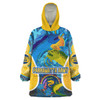 Parramatta Eels Custom Snug Hoodie - Parramatta Eels Army Indigenous Culture Personalised Name And Number Oodie Blanket