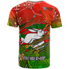 South Sydney Rabbitohs T-Shirt - Custom 100% South South Sydney Rabbitohs Premiership with Aboriginal Inspired Culture Player And Number T-Shirt