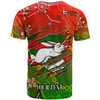 South Sydney Rabbitohs T-Shirt - Custom 100% South South Sydney Rabbitohs Premiership with Aboriginal Inspired Culture Player And Number T-Shirt