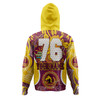 Australia Brisbane Broncos Custom Hoodie - Go Mighty Bronx Indigenous Art Personalised Player Name And Number Hoodie