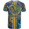 Parramatta Eels T-shirt - Custom Parramatta Eels Logo Aboriginal Inspired Indigenous Sport Style T-shirt