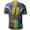 Parramatta Eels Polo Shirt - Custom Parramatta Eels Logo Aboriginal Inspired Indigenous Sport Style Polo Shirt