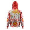 Australia Illawarra and St George Custom Hoodie - Saints With Aboriginal Inspired Dot Art Hoodie