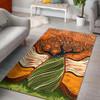 Australia Aboriginal Area Rug - Boab Tree Art Aboriginal