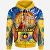 Indigenous All Stars Hoodie - Custom Indigenous Dreamtime Team With Didgeridoo And Flag Hoodie