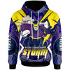 Melbourne Storm Hoodie - Custom Championship Melbourne Storm Mascot with Aboriginal Inspired Pattern Player And Number Hoodie