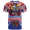 Australia Newcastle Custom Indigenous T-Shirt - Newcastle Team Still Uknighted Make Us Roar Personalised T-Shirt