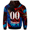 Sydney Roosters Hoodie - Custom Sydney Roosters Mascot with Aboriginal Inspired Dot Painting Player And Number Hoodie