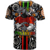 Penrith Panthers T-shirt - Custom Penrith Panthers Ball Aboriginal Inspired Indigenous Sport Style T-shirt