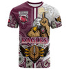 Australia Sea Eagles T-shirt - Custom Australia Sea Eagles Ball Aboriginal Inspired Indigenous Sport Style T-shirt