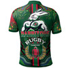 South Sydney Rabbitohs Polo Shirt - South Sydney Rabbitohs Ball Aboriginal Inspired Indigenous Sport Style Polo Shirt