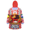 St.George Naidoc Week Snug Hoodie - Custom Indigenous Illawarra and St George Get Up! Stand Up! Show Up! Oodie Blanket