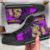 Cane Toads High Top Shoes - Cane Toads Mascot With Aboriginal Inspired Art