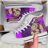 Cane Toads High Top Shoes - Cane Toads Mascot With Aboriginal Inspired Art