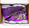 Cane Toads High Top Basketball Shoes J 13 - Cane Toads Mascot With Aboriginal Inspired Art