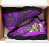 Cane Toads High Top Basketball Shoes J 13 - Cane Toads Mascot With Aboriginal Inspired Art