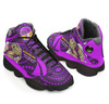 Cane Toads High Top Basketball Shoes J 13 - Cane Toads Mascot With Aboriginal Inspired Art