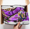 Melbourne Storm High Top Basketball Shoes J 13 - Melbourne Storm Thunder Indigenous with Torres Strait Islander Aboriginal Inspired Culture Sneakers J 13