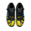 Parramatta Eels High Top Basketball Shoes J 11 - Electric Eel With Aboriginal Inspired Patterns Sneakers J 11