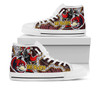 St. George Illawarra Dragons High Top Shoes - Dragon with Ball and Knight Contemporary Style of Aboriginal Inspired