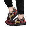 St. George Illawarra Dragons Sneakers - Dragon with Ball and Knight Contemporary Style of Aboriginal Inspired Sneakers