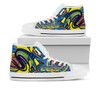 Parramatta Eels High Top Shoes - Electric Eel With Aboriginal Inspired Patterns