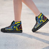 Parramatta Eels High Top Shoes - Electric Eel With Aboriginal Inspired Patterns
