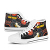Penrith Panthers High Top Shoes - Penrith Panthers Aboriginal Inspired with Ball Indigenous Style of Dot Painting Traditional