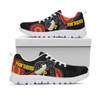 Penrith Panthers Sneakers - Penrith Panthers Aboriginal Inspired with Ball Indigenous Style of Dot Painting Traditional Sneakers