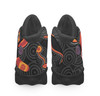 Penrith Panthers High Top Basketball Shoes J 13 - Penrith Panthers Aboriginal Inspired with Ball Indigenous Style of Dot Painting Traditional Sneakers