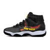 Penrith Panthers High Top Basketball Shoes J 11 - Penrith Panthers Aboriginal Inspired with Ball Indigenous Style of Dot Painting Traditional Sneakers J 11