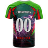 South Sydney Rabbitohs T-shirt - Custom Final Series Champions South Sydney Rabbitohs Player And Number T-shirt