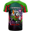 South Sydney Rabbitohs T-shirt - Custom Final Series Champions South Sydney Rabbitohs Player And Number T-shirt