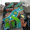 Australia Naidoc Week Bedding Set - Torres Strait Island Naidoc Week Aboriginal Inspired Land Bedding Set