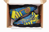 Parramatta Eels High Top Basketball Shoes J 13 - Electric Eel With Aboriginal Inspired Patterns Sneakers J 13