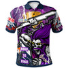 Melbourne Premierships Polo Shirt - Custom "Road To Final" Melbourne Thunder Ghost Culture Polo Shirt