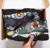 North Queensland High Top Basketball Shoes J 13 - Custom Indigenous Queensland Super Cows With Sea Turtle Scratch Style Sneakers J 13