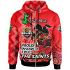 Australia Dragons Hoodie - Custom Saints Proud! Inspired! True! Dragon Aboriginal Inspired Patterns Hoodie