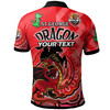 St. George Illawarra Dragons Polo Shirt - Custom Saints Proud! Inspired! True! Dragon Aboriginal Inspired Patterns Polo Shirt