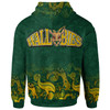 Wallabies Rugby Hoodie - Custom Wallabies Aboriginal With Animals Hoodie 2